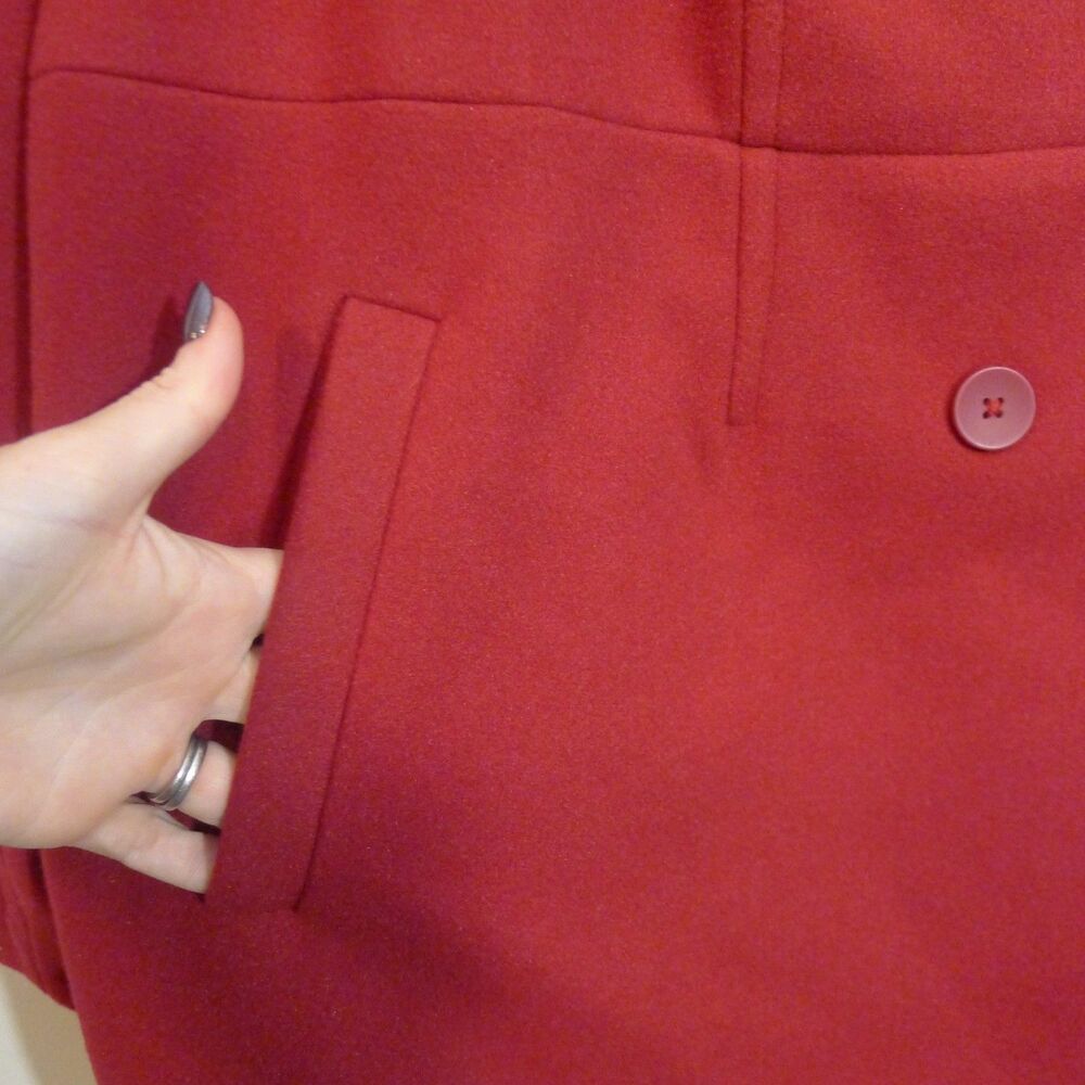TORRID Wool Double Breasted Peacoat In Rhubarb - 5X - Picture 6 of 11